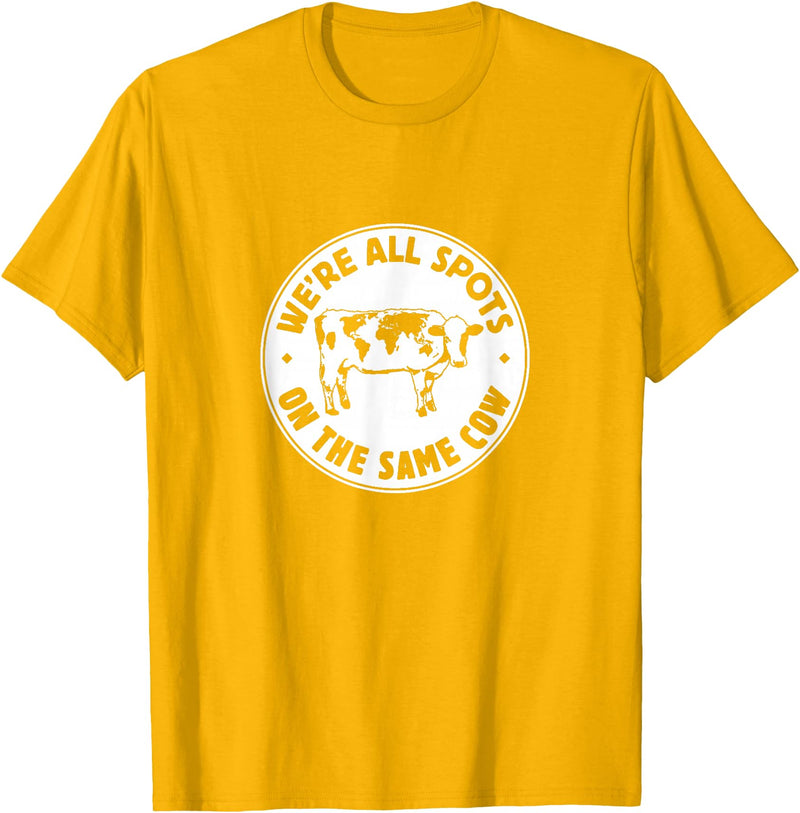 World Cow T-Shirt - Golden Yellow