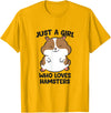 Just a Girl Who Loves Hamsters T-Shirt - Golden Yellow