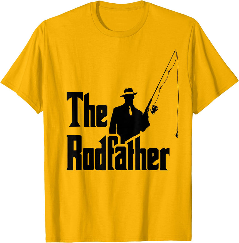 The Rod Father Funny Quote Shop The Rod Father Funny Quote for Fishermen T-Shirt - Golden Yellow