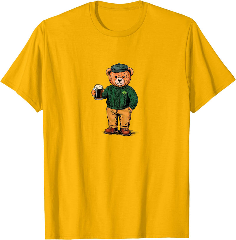 St Patricks Day Bear t -shir t St Patricks Day Bear T-Shirt - Golden Yellow