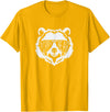 poppy Bear Family Apparel Poppy Bear Face with Sunglasses T-Shirt - Golden Yellow