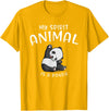 Animal Shirt Gifts for Birthday My Spirit Animal is A Panda Panda Bear SHIRTAnimal Lover Tee T-Shirt - Golden Yellow
