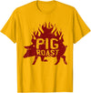 Flavorful Roasted Pork Pig Roast Meat grilling Roast Grilled Barbecue T-Shirt - Golden Yellow