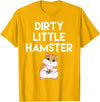 Dirty Little Hamster Cute Hamster Picture T-Shirt - Golden Yellow