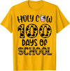 Holy Cow 100 Days Of School teachers Students Kids T-Shirt - Golden Yellow