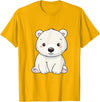Polar Bears Shirts Cute Kawaii Polar Bears Lovers Gifts, White Bears T-Shirt - Golden Yellow