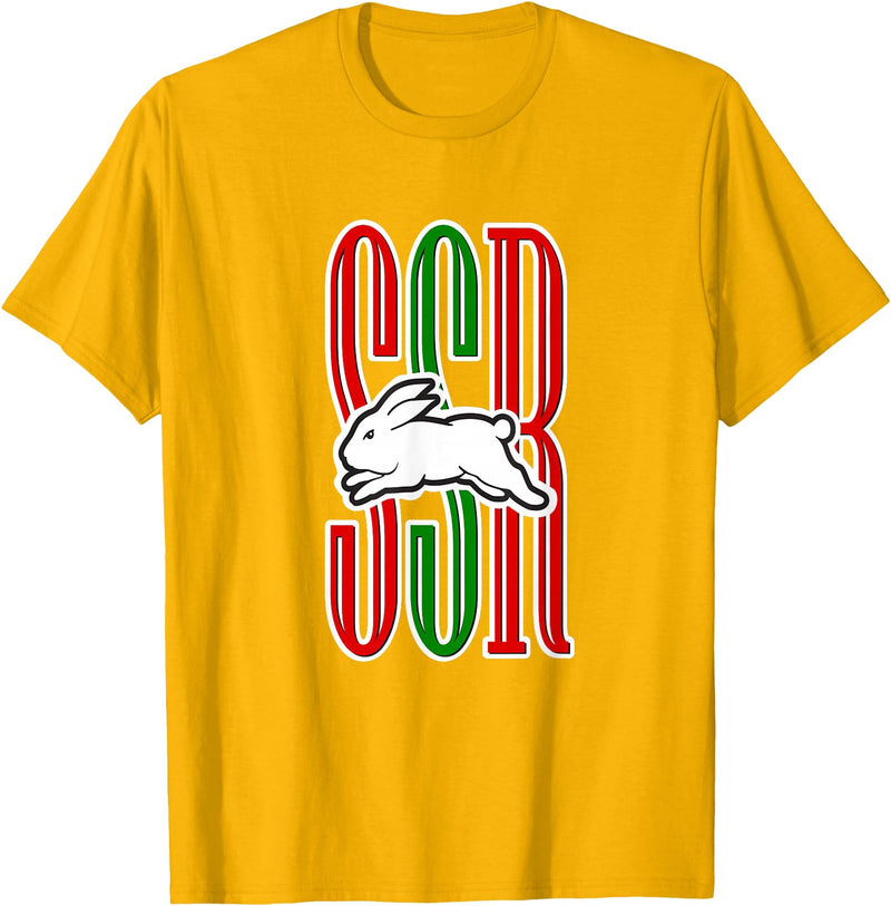 Cute Rabbits Lover Bunny Graphic T-Shirt in Golden Yellow