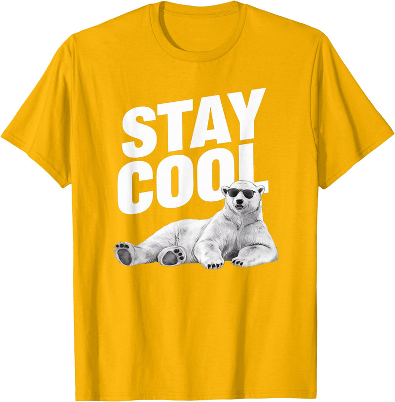 Tennessee Merchant Stay Cool Polar Bear T-Shirt - Golden Yellow