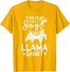 Funny Alpaca Llama Quotes This is my sexy Llama shirt Llama Funny Alpaca T-Shirt - Golden Yellow