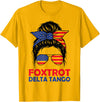 Messy Bun Bear Foxtrots Deltas Tangos Funny Tees Messy Bun Foxtrots Deltas Tangos Bear Foxtrots Deltas Tango T-Shirt - Golden Yellow