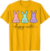 Happy Easter Bunny Rabbit Egg Hunt for Men, Women and Kids T-Shirt in Golden Yellow