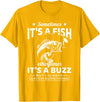 BCC Fishing Fisherman Angler Fish Lover Graphic Always Catch Something Fishing Angler Fisherman Fish Hunter T-Shirt - Golden Yellow