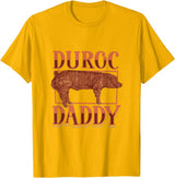 Creative Duroc Pigs designs Duroc Pig Daddy T-Shirt - Golden Yellow