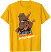 Russian Language Clothing Funny Russian Language Bear Welcome To Russia T-Shirt - Golden Yellow