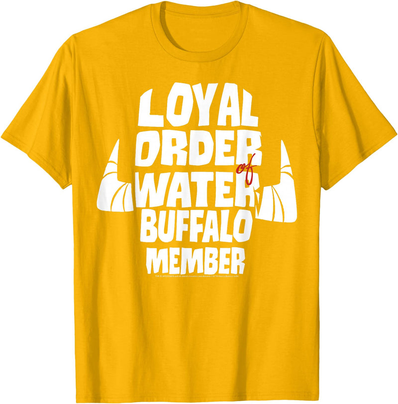 The Flintstones Loyal Order Of Water Buffalo Member T-Shirt - Golden Yellow