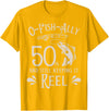 Fishing Birthday Fisherman Matching Family Mom Dad O-Fish-Ally 50th Fishing Birthday T-Shirt - Golden Yellow