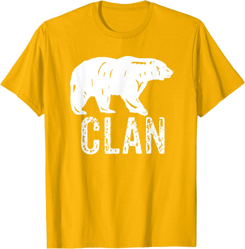 Bear Clan Founding Fathers Clothing Apparel Bear Clan Native American Pride Founding Fathers Tribe T-Shirt - Golden Yellow