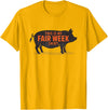 County Fair and Livestock Apparel Co. Das ist mein Fair Week Shirt State and County Animal Hog Pig T-Shirt - Golden Yellow