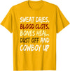 Birdie's Nest Cowboy Up TShirt for Horse Lovers Cowboy Up TShirt for Rodeo Playday Horse Lovers. T-Shirt - Golden Yellow