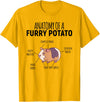 Sweet Anatomy of a Furry Potato Guinea Pig Gifts Anatomy Of A Furry Potato Guinea Pig Lover T-Shirt - Golden Yellow