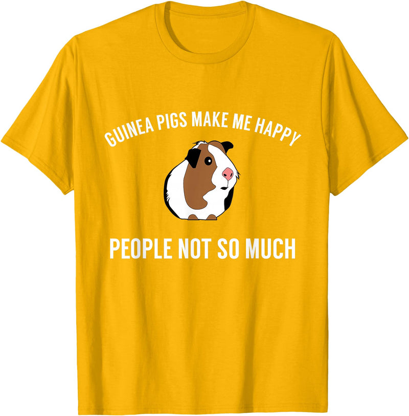 Guinea Pig Accessories & Gifts Funny Guinea Pig Tshirt Gift | Guinea Pig Tee T-Shirt - Golden Yellow