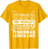World's Greatest Collection Apparel & Gifts Best Fisherman Ever World's Greatest Fisherman T-Shirt T-Shirt - Golden Yellow