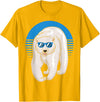 Climate Change Animal Polar Bears Gifts Arctic Animal Lovers Cool Sunglasses Retro Polar Bear T-Shirt - Golden Yellow