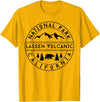 Lassen Volcanic National Park California USA Retro Lassen Volcanic National Park T-Shirt - Golden Yellow