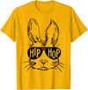 Hippity Rabbit Funny Hip Hop Bunny with Sunglasses Easter T-Shirt in Golden Yellow