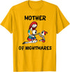 Mom Shirts Mother of Nightmares Graphic T-Shirt - Golden Yellow