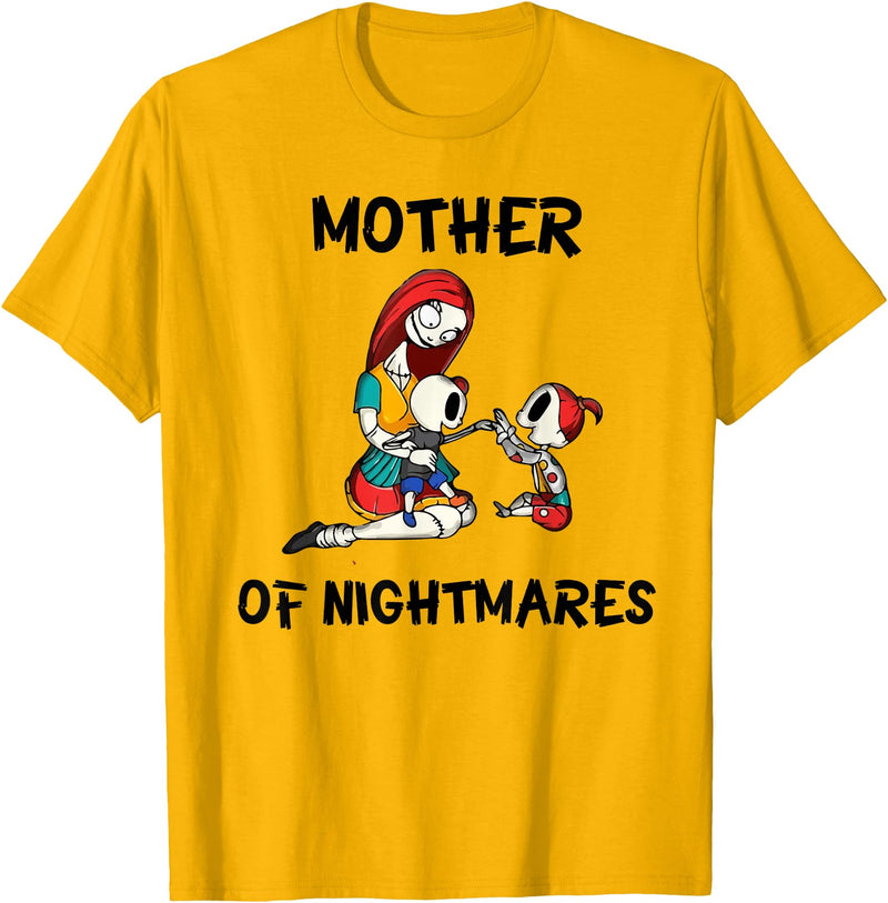 Mom Shirts Mother of Nightmares Graphic T-Shirt - Golden Yellow