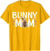 Bunny Mom Rabbit Mama Bunny Mother Rabbit Momma Bunny Owner T-Shirt in Golden Yellow