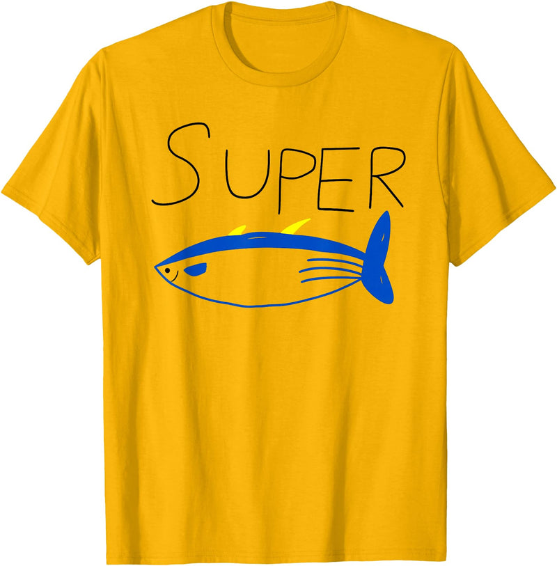 Super Tuna Tees Super Tuna funny tee T-Shirt - Golden Yellow