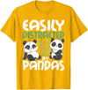 Panda Lover Shirts Easily Distracted By Pandas - Cute Kawaii Panda Bear T-Shirt - Golden Yellow