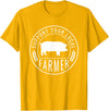 Support Farmers Farmers Market Support Your Local Pig Farmer Rancher T-Shirt - Golden Yellow