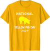 Porker Apparel Co National Yellow Pig Day T-Shirt - Golden Yellow