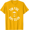 Tin Foil Hat Club with UFO Cow Abduction T-Shirt - Golden Yellow