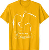 horseslover004 You are my happy place - Horses Lovers T-Shirt - Golden Yellow