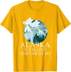 Selena's things Alaska Polar Bear Alaska Is Calling And I Must Go T-Shirt - Golden Yellow