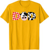 Funny Cow Mom And Dad Birthday Family Tees Dad of The Birthday for Boy Cow Farm 1st Birthday Cow Daddy T-Shirt - Golden