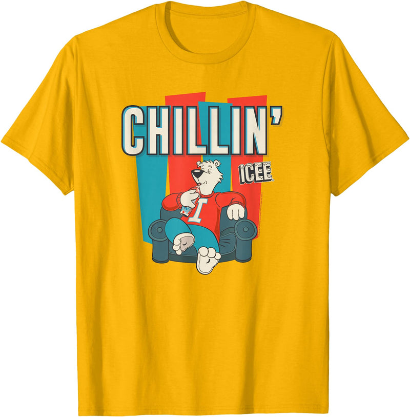 ICEE Bear Classic Sofa Chillin' Logo T-Shirt - Golden Yellow