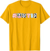 Cow Matching Family Outfit Costume Apparel Auntie Girl Birthday Matching Family Cow Farm Animal Aunt T-Shirt - Golden Yellow