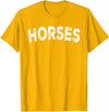 Horses - Style Horses T-Shirt - Straight - Golden Yellow