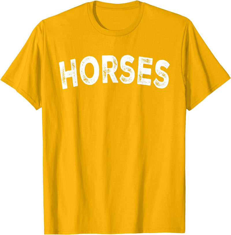 Horses - Style Horses T-Shirt - Straight - Golden Yellow