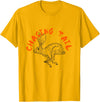 Rabbit Hunter -Chasing Tail -Hunting Cottontail -Beagle Dog T-Shirt in Golden Yellow
