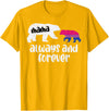 Bisexual Shirts Bi Pride Stuff Men Women Gifts Mama Bear Forever Bisexual Bi Pride Stuff Flag LGBTQ Mom T-Shirt - Golden Yellow
