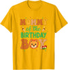 Mom Birthday Boy Family Matching Lion Mommy Of The Birthday Boy Lion Family Party Decorations T-Shirt - Golden Yellow