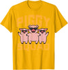 Pig Lover Shirts For Men Women Kids Pig Lover Piggy Squad Hog Farmer Crew Swine Women Men Kids T-Shirt - Golden Yellow