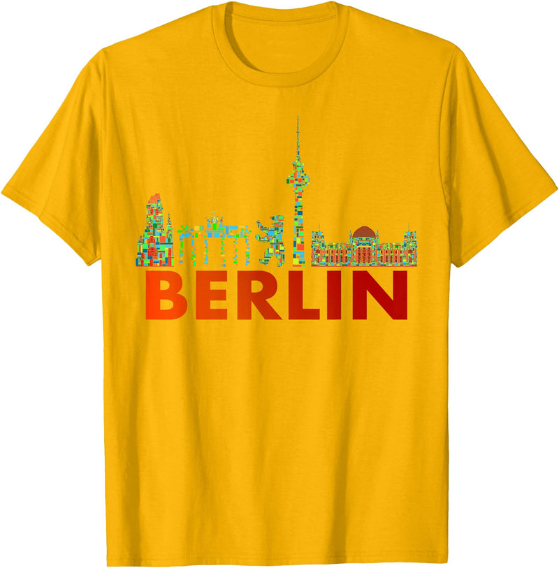 Berliner Bär Designs - Berlin Shop - Berlin Berlin Design - Berlin Bear - I Love Berlin T-Shirt - Golden Yellow
