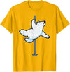 Fun Polar Bear Lover Humor Bear Dancer Stylish Tee Funny Polar Bear Pole Dancer Animal Cute Cool Dancing Joke T-Shirt - Golden Yellow